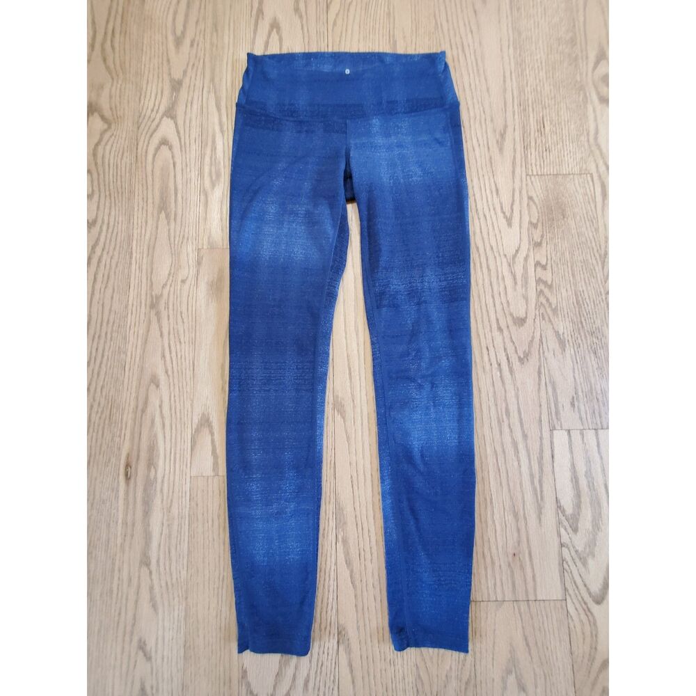 Athleta Women's XS Icy Chaturanga Athletic Leggings Deep Indigo Athleisure EUC